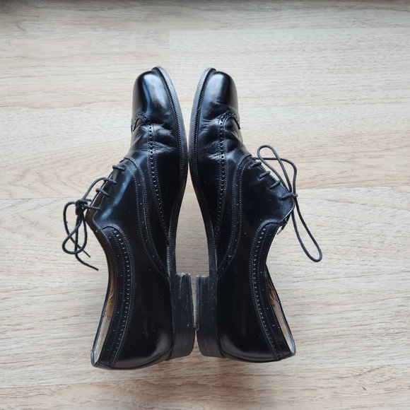 BALLY DUDMO Black Patent Leather Oxford Dress Shoes Lace-Up Made in Italy main image 10